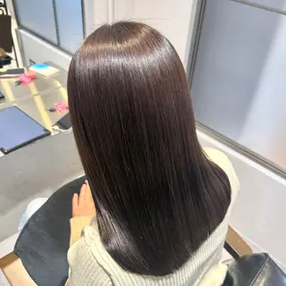 ミディアム ANNA🐾 艶カラー/水素カラーのヘアスタイル