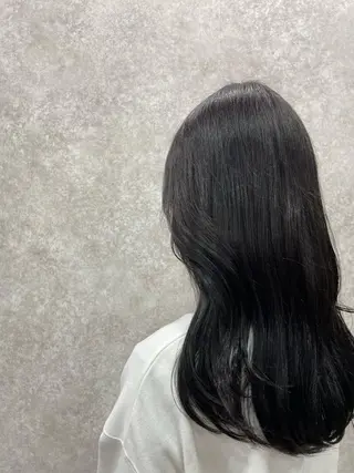 ロング カラー たなか りなのヘアスタイル