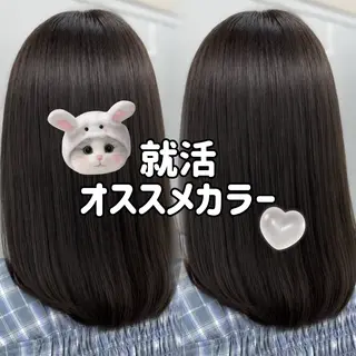 ミディアム カラー coco ウナのヘアスタイル