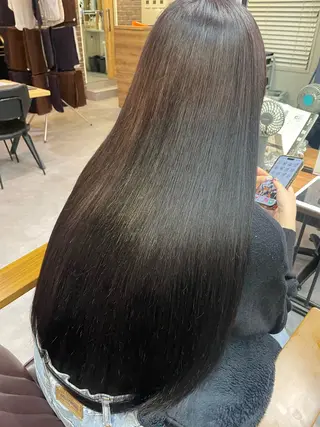 ロング カラー ✨髪質改善カラー✨ ストレート☔脇田のヘアスタイル