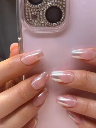 ネイル mellow:ｸﾙﾐ ﹡˖˟༝🎀˖˟ ༝のネイルデザイン