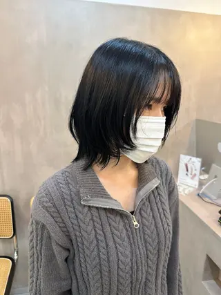 ミディアム カラー 艶髪/ブリーチなし Wカラー🌺yuiのヘアスタイル