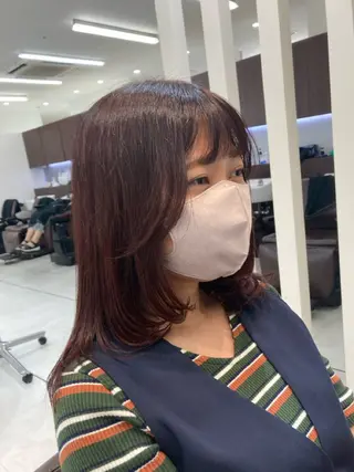 セミロング Ryu/ハイトーン/ レイヤーカットのヘアスタイル