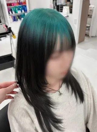 セミロング カラー 🎀ハイトーンカラー /デザイン🎀ありさのヘアスタイル