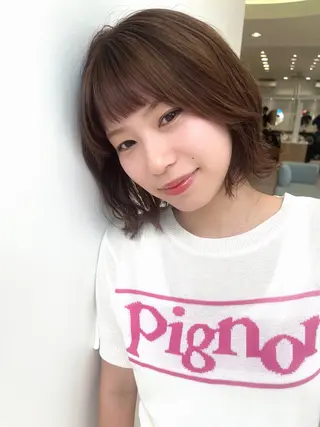 ショート カラー cana 札幌レイヤースタイルのヘアスタイル