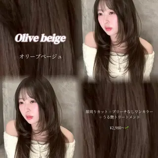 カラー YUI  透明感🌱 グレージュ🌿‬浦和のヘアスタイル