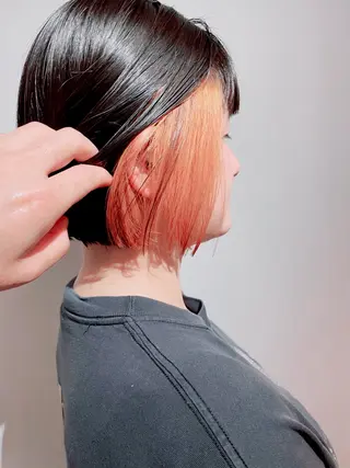 ミディアム カラー roijir ロイジーのヘアスタイル