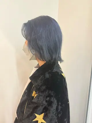 セミロング カラー 🫧ハイトーン✨格安 より質💐マンツーマのヘアスタイル