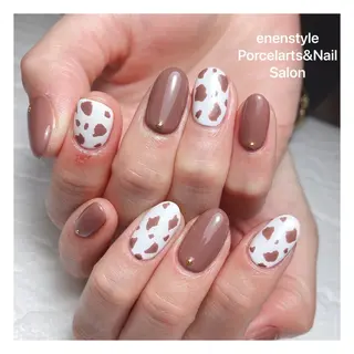 ミディアム ネイル 🐾enen style 🐾のネイルデザイン