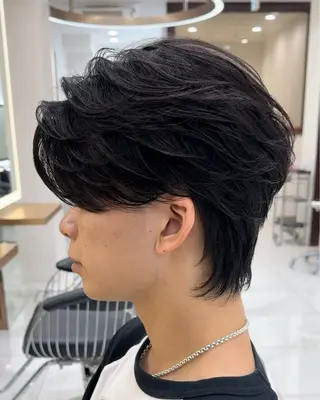 パーマ メンズ 高崎 堅心のヘアスタイル
