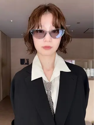 ショート ボブ/ヘアセット 結婚式卒業式アレンジのヘアスタイル