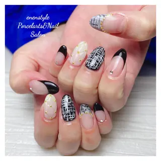 ミディアム ネイル 🐾enen style 🐾のネイルデザイン