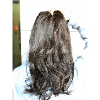 ロング カラー パーソナルカラー診断 できます 木曽 主博のヘアスタイル
