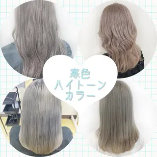 ミディアム カラー ヘアアレンジ 💕上野美容師☁ ブリーチ💖サワのヘアスタイル