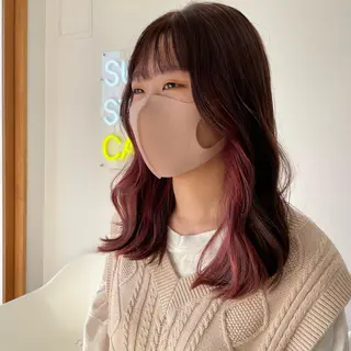 ミディアム SUNC/🤎 オオクマ　カナエ🤎のヘアスタイル