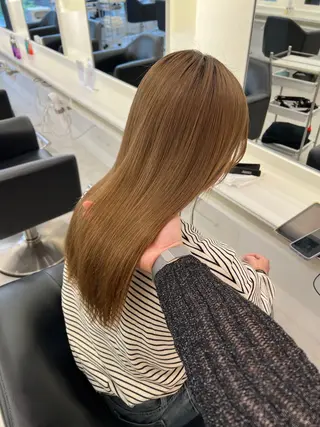 ロング カラー NANO/ ブリーチ×レイヤーのヘアスタイル