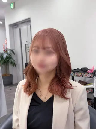 セミロング カラー limitみづき🌙 レイヤーカットのヘアスタイル