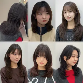 パーマ モモ コテ巻き風パーマのヘアスタイル