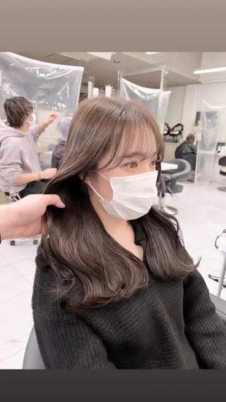 ロング カラー パーマ ヘアアレンジ メンズ 上品＆韓国風 🥀海心🥀のヘアスタイル