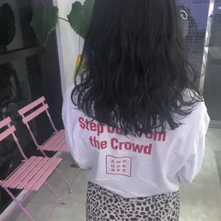 ミディアム カラー ヘアアレンジ 憧れの艶ハイトーンへ 🌙サイダサキのヘアスタイル