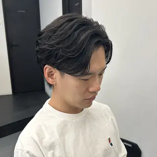 ミディアム パーマ メンズ &Maison. MICHIYAのヘアスタイル