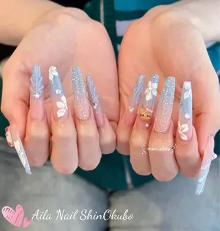 ロング Aila Nail Shinokuboのネイルデザイン