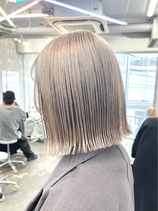 ミディアム カラー ハッシュカット/ハイ トーン/HIROKIのヘアスタイル