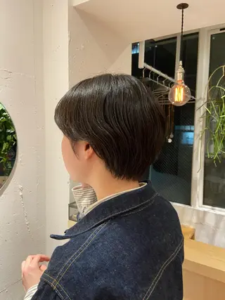 ショート カラー 白髪ぼかし/ショート /ミニボブだいじのヘアスタイル