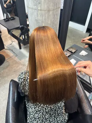 ロング 艶髪カラー・縮毛矯正 ・レイヤーAsunaのヘアスタイル
