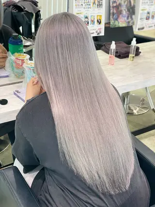 ロング カラー ❤️推しカラー/渋谷 オタク美容師✂ゆづきのヘアスタイル