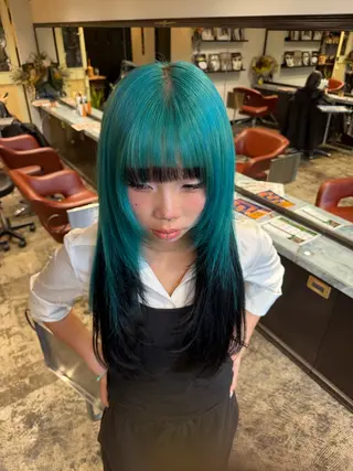ロング カラー アユム店長褒められ 艶髪プロデュース✨のヘアスタイル