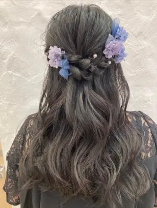 セミロング カラー パーマ ヘアアレンジ メンズ キッズ kotona 🤍miuraのヘアスタイル
