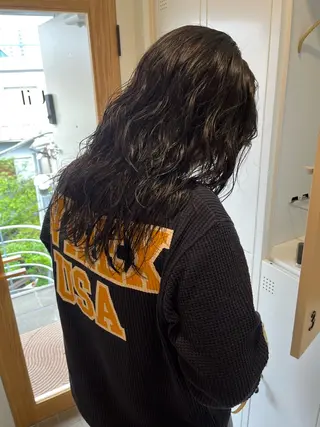 ロング パーマ nishi fuyumiのヘアスタイル