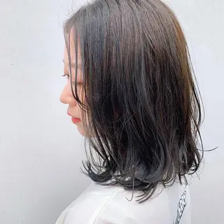 ミディアム カラー 中川 竜誠のヘアスタイル
