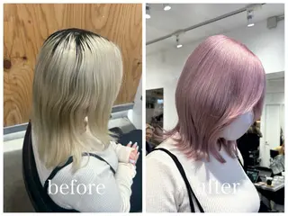 ショート カラー 新宿 似合わせカラー HINAのヘアスタイル