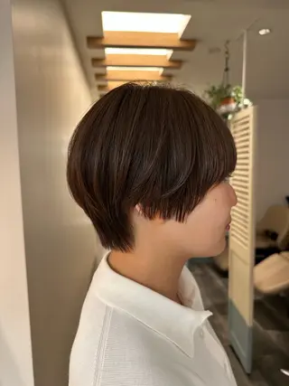 ショート ヤスマルユイカ 髪質改善/透明カラーのヘアスタイル