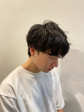 パーマ メンズ やました もえかのヘアスタイル