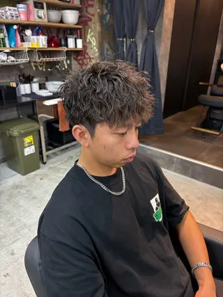 パーマ メンズ keany錦糸町 ハセベユウのヘアスタイル