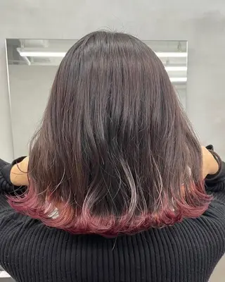 ミディアム 岸田 悠佑のヘアスタイル