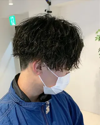 ショート 大人男髪/メンズ パーマ/hiroのヘアスタイル