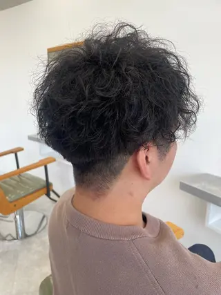 ショート パーマ メンズ 三川 啓英 / 縮毛矯正/髪質改善のヘアスタイル