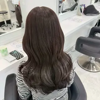 カラー 🤍ブリーチなし ブラウンhimi🤍のヘアスタイル