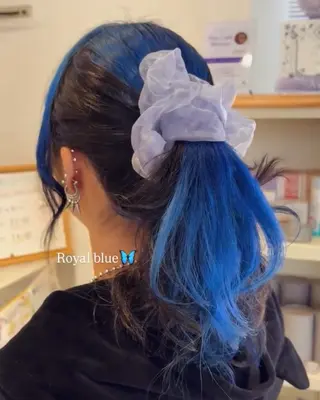 ロング カラー ハイトーン、カラー 特化⟡.·すわ☁️のヘアスタイル