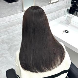 セミロング ナチュラルカラー／ 上野🩰🤍BABYのヘアスタイル