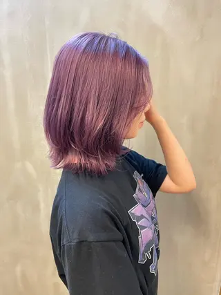 セミロング カラー パーマ ヘアアレンジ メンズ キッズ ネイル マツエク・マツパ アイブロウ tatsumi/ボブ ウルフ/レイヤーのヘアスタイル