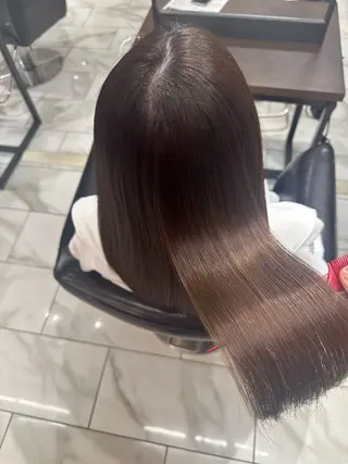 ミディアム カラー 小顔カット✨ 透明感カラー/村上のヘアスタイル