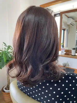 ミディアム カラー Yuki @美容室あのんのヘアスタイル