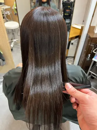 セミロング carre hair 店長 中園 武士のヘアスタイル