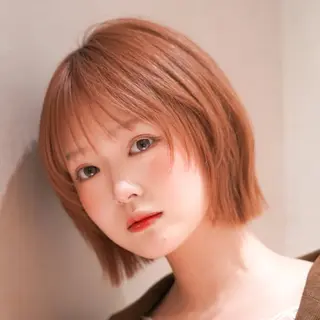 ショート カラー rico/暖色カラー /レイヤーボブ/ボブのヘアスタイル