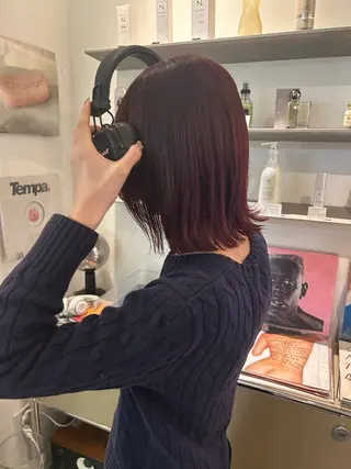 カラー キラ/縮毛矯正 /透け感カラーのヘアスタイル